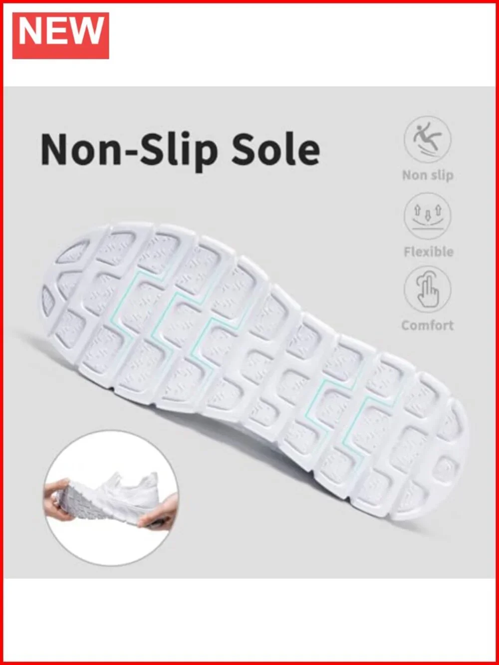 Non Slip Comfortable Lightweight Slip on Running Sneakers Women Sport Shoes
